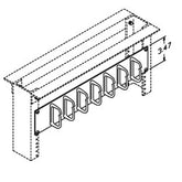 Chatsworth Products 11753 Rack Cabling Managers with Medium Rings (3.0"L x 1.6"D)